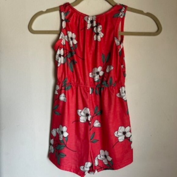🧡3/15 PatPat Sleeveless Shorts Romper Floral Bundle x2 Kids 5-6Y - Picture 4 of 11